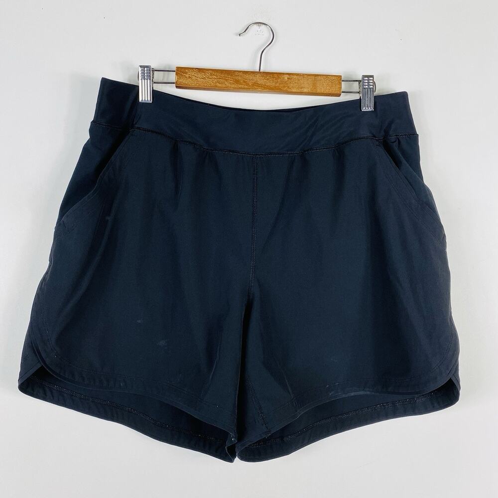 Lands End Board Shorts Women's 16 Black SunShade UPF 50